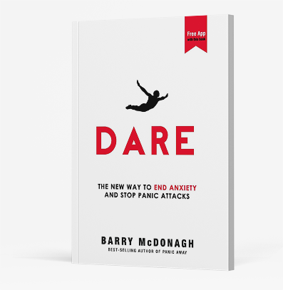 Book cover of DARE: The New Way to End Anxiety and Stop Panic Attacks by Barry McDonagh.